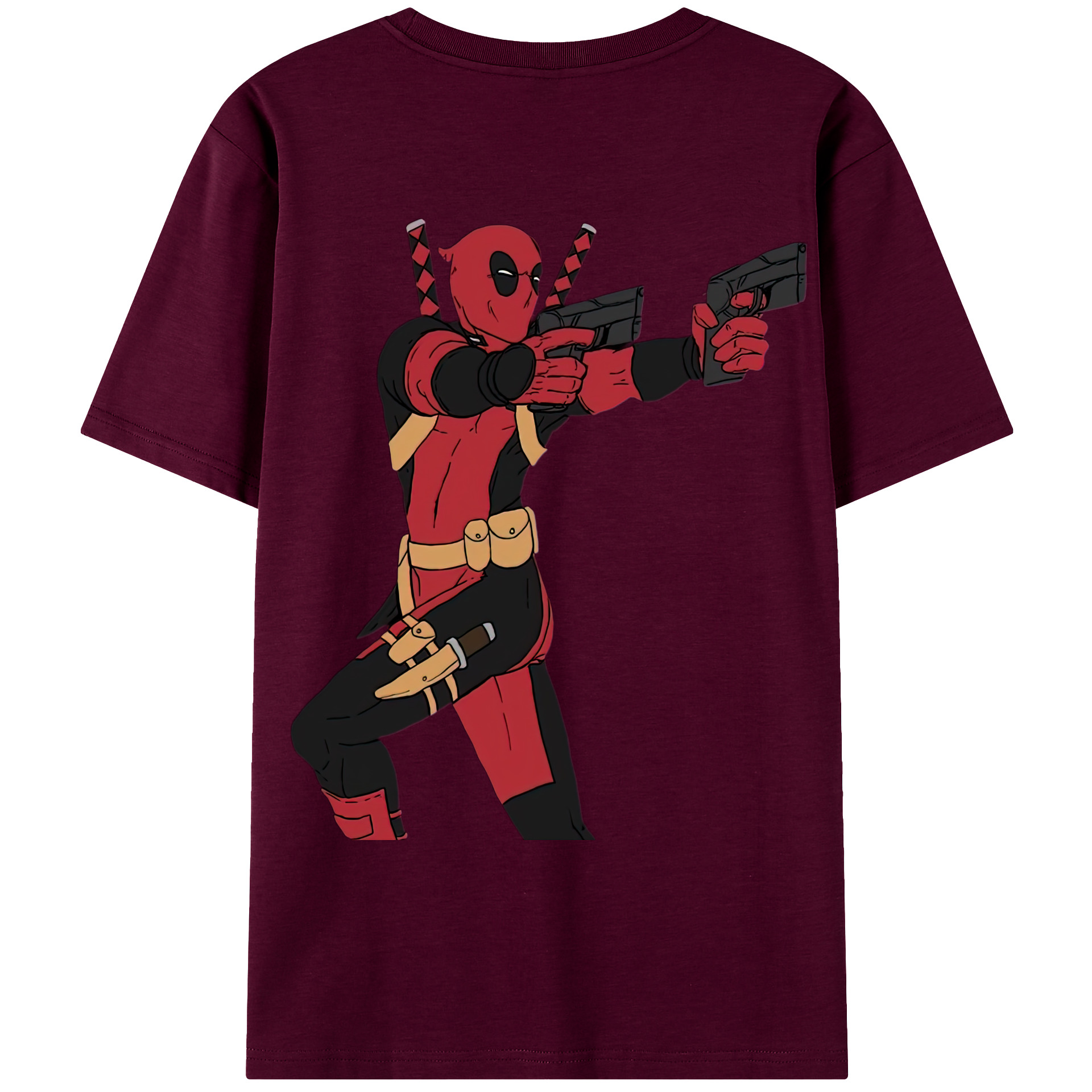（画像用） Deadpool デッドプール レディース半袖Tシャツ(バックプリント)